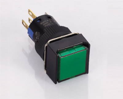 K16-282 16mm Yaylı Buton 2NO+2NC