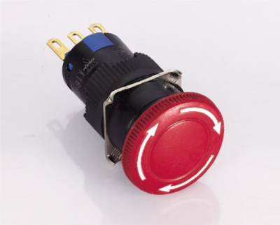 K16-872 Emniyet Butonu Işıklı 2NO+2NC
