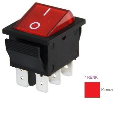 TRC41-104A Işıklı Anahtar ON-OFF 6P