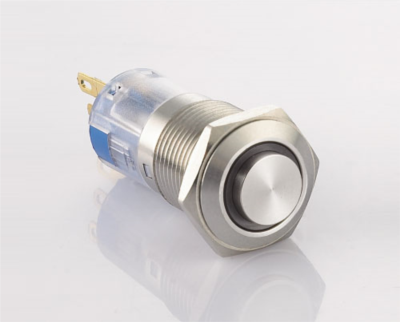 J16-361-E Metal Buton Kalıcı Ledli 1NO+1NC