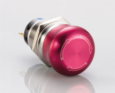 J19-812 Metal Emniyet Butonu 2NO+2NC