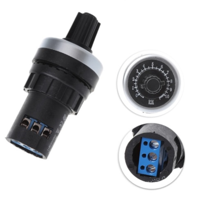 PP22-05K Plastik Tek Turlu Pot. 22mm 5kOhm