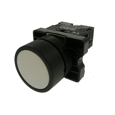 XB2-EA11 22mm Yaylı Buton Beyaz 1NO