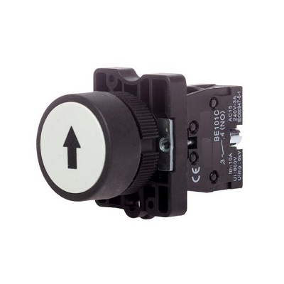 XB2-EA3341 22mm Yaylı Buton Beyaz 1NO