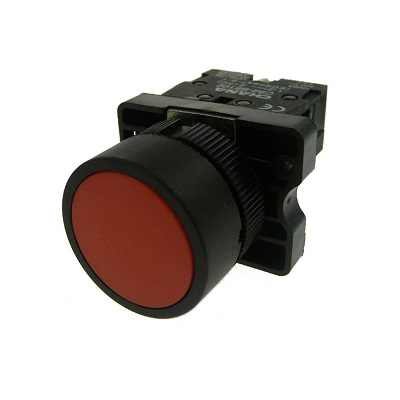 XB2-EA42 22mm Yaylı Buton Kırmızı 1NC